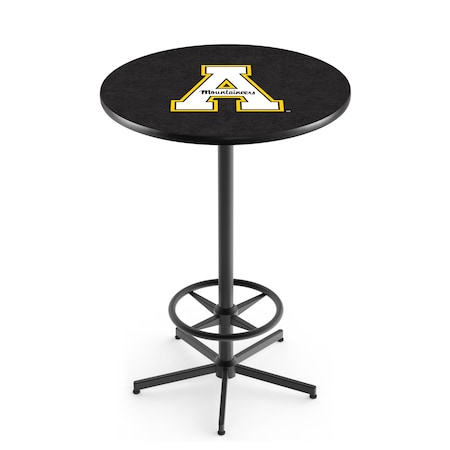 Holland Bar Stool Co 42" Black Appalachian State Pub Table L216B4228AppStU